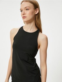 Resim Koton Sporcu Atleti Halter Yaka Kolsuz Siyah 4sak30157nk Siyah 