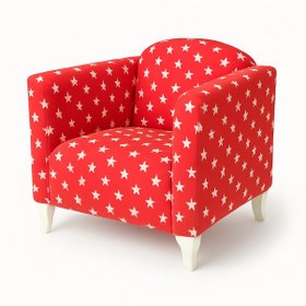 Resim Kırmızı Yıldızlı Ayaklı Çocuk Koltuğu Kırmızı 