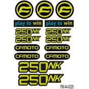 Resim PROMOT Motorsiklet Aksesuar Ekipman Sticker Kask Grenaj Laptop Sticker Seti 0029 