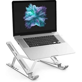 Resim Idock N29-3-GÜMÜŞ Katlanır Aluminyum Laptop Bilgisayar Standı 
