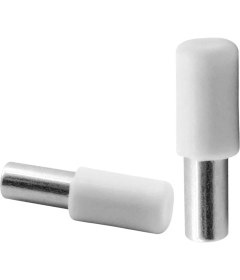 Resim Glaswen Raf Pimi Plastik Başlı Cam Tutucu Çivisi Mobilya Dolap Pimi Beyaz (25 Adet) 