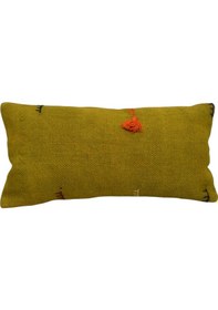 Resim Zehra Abla Halı Yeni El Dokuma Dekoratif Lumbar Kilim Kırlent Yastık Kılıfı 6655 Çok Renkli 