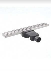 Resim Paslanmaz Duş Kanalı Yer Süzgeci 50cm Boyunda 304 Kalite Parlak Banyo ,wc,koku Yapmaz. 1 Adet 