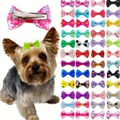 Resim 20 adet Sevimli Pet Saç Tokaları - Köpekler ve Kediler için Kurdeleler, Renkler ve Çeşitlilikler! 