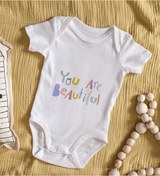 Resim Bitmeyenkartus Bk Kids You Are Beautiful Tasarımlı Bebek Body Zıbın - Model 1 