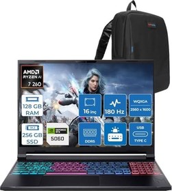Resim Acer Nitro V 16S Aı Amd Ryzen™ 7 260 128GB Ddr5 256GB SSD 8GB/RTX5060 85W 16"qhd+ 2560X1600 180Hz IPS Freedos Gaming Bilgisayar. NHU03EY001F31+ZETTAÇANTA 