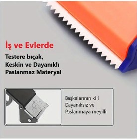 Resim Koli Bantlama Seti - Bant Kesme El Aleti 1 Adet Ve Taba 6 Adet 45 x 40 M Koli Bandı 