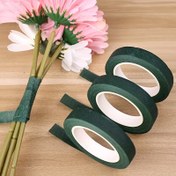 Resim 1 adet/3 adet/5 adet Çiçekli Yeşil Yapışkan Bant - Yüksek Yapışma Plastik Çiçek Düzenlemeleri, Bahçecilik, DIY El İşleri için - Dayanıklı, Hava Koşullarına Dirençli, Saplar & Dalaklar için Kullanımı Kolay 