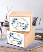 Resim Hafsa Ticaret Çeyiz Etiketi İsme Özel A4 Ebat (29 CM X 21 CM) - 20Lİ PAKET YÜKSEK YAPIŞKANLI Bohça Koli Etiketi 