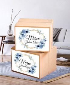 Resim Hafsa Ticaret Çeyiz Etiketi İsme Özel A4 Ebat (29 CM X 21 CM) - 20Lİ PAKET YÜKSEK YAPIŞKANLI Bohça Koli Etiketi 