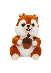 Resim Sevimli Peluş Sincap 30 Cm Oyuncak Uyku Arkadaşım Kahverengi 