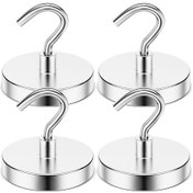 Resim Ximistore9 36mm Çaplı Manyetik Pencere/ Kapı Askısı - Delme Yok Güçlü Mıknatıs - 4 Adet - Ev Kullanıma Uygun 