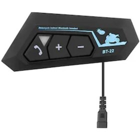 Resim Kablosuz Motosiklet Kask Kulaklığı Bluetooth Mikrofonlu Sürüş Sistemi Çok Renkli 