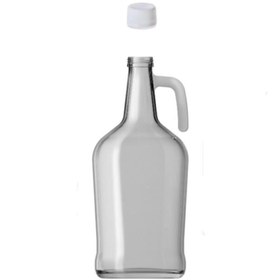 Resim 3 Litre Kulplu Galon Cam Şişe Yağlık Plastik Kapaklı Şeffaf Yağdanlık Fma04357 