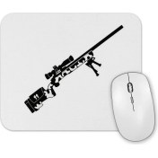 Resim Baskı Dükkanı Airsoft Sniper Arte Preta Mouse Pad 