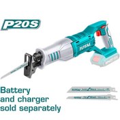 Resim Total Trslı1151 Li-ion Akülü Tilki Kuyruğu Testeresi 