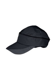 Resim Tezzgelsin Unisex Mikro Kumaş Fermuarlı Sporcu Koşu Tenis Şapkası Vizör Şapka Siyah 