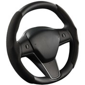 Resim Singree 3 Model Anti-kürk Tesla Direksiyon Simidi Kılıfı Tesla Model 3 Model Y Model S Ultra İnce Karbon Fiber Deri Renk: Siyah Diğer 