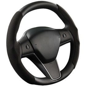 Resim Singree 3 Model Anti-kürk Tesla Direksiyon Simidi Kılıfı Tesla Model 3 Model Y Model S Ultra İnce Karbon Fiber Deri Renk: Siyah Diğer 