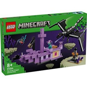 Resim LEGO Minecraft Ender Ejderhası ve End Gemisi 21264 