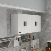 Resim Kenzlife hazır mutfak merta byz 060*120*32 mutfak banyo dolabı kapaklı raflı 