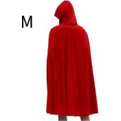 Resim Xiaaokeji Kadın Gotik Kırmızı Başlıklı Kız Kostümü Kapüşonlu Pelerin M 9+ 