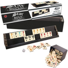 Resim Nessiworld Nessiworld 1010679 Star Siyah İnci Okey Takımı 