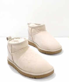 Resim Bambi Bej Süet Hakiki Deri Kadin Bot & Bootie K02862180002 