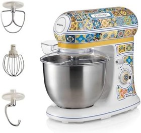 Resim Ariete Positano Mutfak Şefi 1588/0P - 1200 Watt Stand Mikser, Hamur Yoğurma Makinesi, 2400 Watt'a Ulaşan Kilitli Motor, Paslanmaz Çelik 5,5 Litre Hazne, 3 Farklı Hazne İçi Aparat 