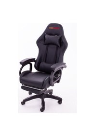 Resim Sports Aurora Oyuncu Koltuğu Rgb Işıklı Masaj Özellikli Baldır Dayama Gaming Chair Full Siyah Siyah 