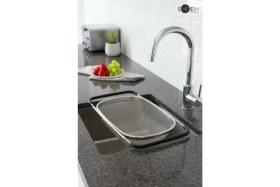 Resim Feyza Design Paslanmaz Çelik Lavabo Süzgeci, Dayanıklı ve Şık Tasarım, Ayarlanabilir Sap 