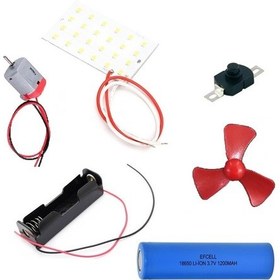 Resim Led Panel Motor Pervane Elektrik Deney Seti - Öğrenci Elektrik Devresi 