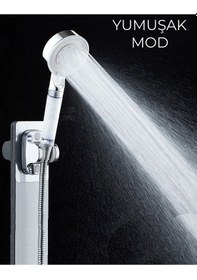 Resim Beyaz 5 Fonksiyonlu Su Tasarruflu Filtreli Turbo Jet Duş Başlığı Beyaz 