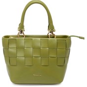 Resim Yeşil Deri Kadın El Çantası - S25Y1BC80408-J2G 