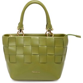 Resim Yeşil Deri Kadın El Çantası - S25Y1BC80408-J2G 