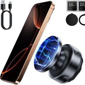 Resim meltobe Xo C162 Manyetik Telefon Tutucu 360 Derece Dönebilen Araç Telefon Tutucu (Şarj Etmez) 