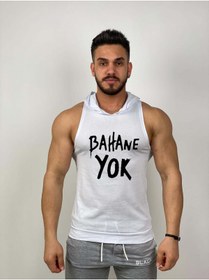 Resim Black İstanbul Black - Bahane Yok - Tank Top Gym Kapşonlu Hoodie Sporcu Atleti 