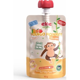 Resim Mango Monkey Organik Karışık Meyve Püresi 110 G 
