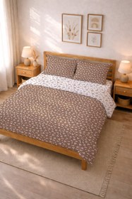 Resim Evmila Minik Çiçekler Desenli Nevresim Takımı - 220x240 Cm Nevresim + 50x70 Yastık kılıfı + 180x200 Cm Çarşaf 