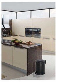 Resim 5 Lt Vintage Pedallı Çöp Kovası Siyah 