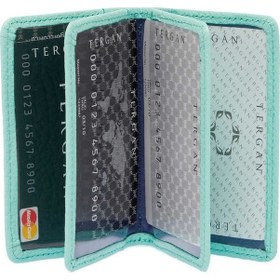 Resim Tergan Turquaz Deri Unisex Kredi Kartlık. - S1kk00001601-t9d Yeşil 