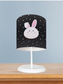 Resim Mekta Home Bebek Ve Çocuk Odası Tavşan Ve Seksek Desenli Abajur 