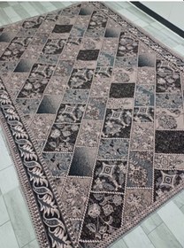 Resim Savan Dokuma Halı Örtüsü 4m² 170 240 Kale Siyah&pudra2 Diğer 