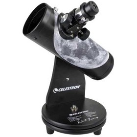 Resim Celestron Firstscope Teleskop, Robert Reeves'ten Ay, Siyah 