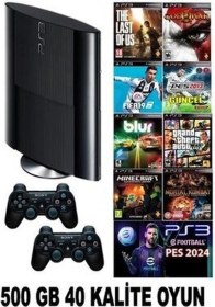 Resim Ps3 500 Gb Süper Slin 40 Adet Dijital Oyun Ps3 