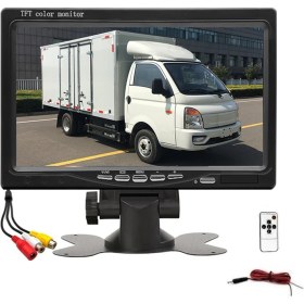Resim Parallax 12V-36V 7inch Araba Monitörü 16: 9 800X480 LCD Arka Bakış Monitörü 2 Yollu Video Giriş Arka Görünüm Kamera Parkı Tersine (Yurt Dışından) 