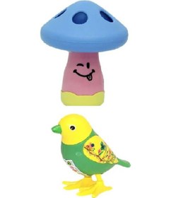 Resim Mantar Çıngırak + Kurmalı Zıplayan Kuş Çok Renkli 