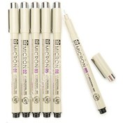 Resim Sakura Pigma Micron Çizim Kalemi 6'lı Set 0.05 - 0.1 - 0.2 - 0.3 