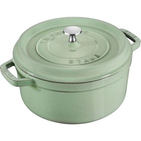 Resim Staub La Cocotte 24 cm 3,7 lt Adaçayı Yuvarlak Döküm Tencere - 405053640 