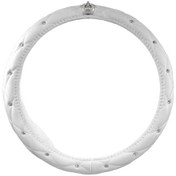 Resim Yystore Araç Direksiyon Aksesuarları Süslemek Deri Malzeme Evrensel Model Beyaz Kapalı 